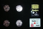 21142 PITTSBURGH STEELERS ZIPPO & COIN SET