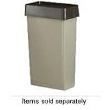 RUB354000BG - Untouchable Plastic Rectangular Waste Receptacle