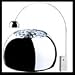 Arco floor Lamp style Italian Carrara Marble-White- Squared Arch