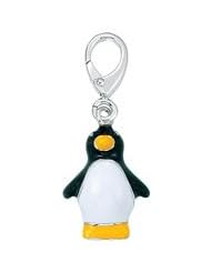Genuine Zable (TM) Product. 925 Sterling Silver Enamel Penguin Clip-on Bead Charm. 100% Satisfaction Guaranteed.