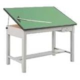 SAF3952 - Green Nonglare 1 Thick Board for Precision Four-Post Drafting Table Base