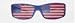 Suchen : USA Fan - Sonnenbrille