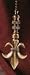 Finial Showcase Antique Brass Fleur de Lis Fan Pull- FP185/FP185