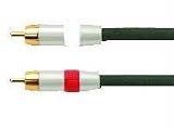 Ethereal Composite Audio Cable - 2 x RCA - 2 x RCA - 6.56ft - Black