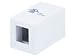 Monoprice Keystone Jack Surface Mount Box - 1-Port, Jack Not Included, UL Listed, TAA, Zip Tie Included, No Logo, White