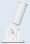 Evergreen Adjustable Pole Bracket, White - Aluminum