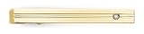 14K Gold and Diamond Tie Bar with Alligator Back