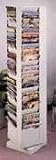 Buddy Products 814-4 Roto revolving 20 pocket literature rack, black, 25-5/8h