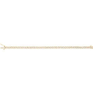 Genuine IceCarats Designer Jewelry Gift 14K Yellow Gold Diamond Bracelet. 6 Ct Tw Diamond Bracelet In 14K Yellow Gold