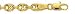 14K Gold Puffed Mariner Chain Bracelet, Anklet or Necklace, 5mm wide