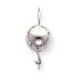 Jewelry : 14k White Gold 12mm Ball Kidney Wire Earrings