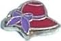 Red Hat Floating Charm for Heart Lockets