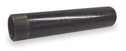 Industrial Grade 1CPN5 Nipple, 3/4 x 12 In, Black Steel