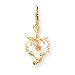 10k Gold Tri-color Black Hills Gold Heart Leverback Earrings