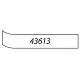 DYMO 43613 1/4in X 23ft Black Print On White Tape D1 Cartridge