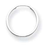 14kWhiteGoldEndlessHoopEarrings-Measures15x15mm-JewelryWeb