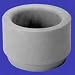 (Price/EA)Scrap Block, 3-1/2 Lbs., 4 H, 5-5/8 Dia. Inside, 6-1/2 Dia. Outside, Rubber