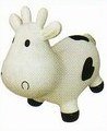 Crazii Hoppii Cow Farm Animal Hopper (White and Black) - Space Hopper