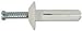 Imperial 73042 Durable Nylon Drive Rivet, 1/4" X 3/4", Pack-100