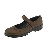 Stonefly Encore | Ladies Maryjane Shoes Brown Pearlized Leather by Stonefly
