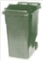 Wheelie Bin - Green - 360L - Free Delivery