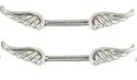 Body Accentz&trade; Nipple Ring Angel Wings bar body Jewelry Pair