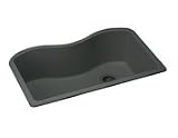 Elkay ELGUS3322RBK Harmony E-Granite Large Single Bowl Undermount Kitchen Sink