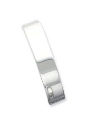 Sterling Silver 14mm Hinged Bangle QB294"