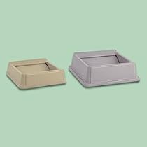 Square Receptacle Center Drop Top. Beige. 20 1/8" Square x 6 1/4" High. EA