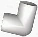 90 Degree Elbow PVC Fitting for 1" pipe size