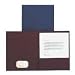 Linen Twin Pocket Portfolios, Letter, 5/PK, Navy