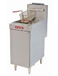 Vulcan-Hart LG300 LP - Economy Fryer, 15-1/2 in W, 35-40 lb Capacity, Twin Baskets, LP