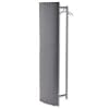Alba Vesto Garment Rack Tall High-capacity with Screen and 6 Coat Hangers Metallic Grey
