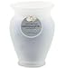 Gardenia Musk Unisexs One 4X3 Inch Frosted Glass Vase Essential Blends Candle. Burns 40 Hrs.