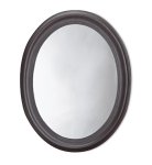Carolina Cottage Queen Anne Oval Mirror, Antique Black