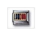 LONDON (writing) Red & Blue Classic Enamel, Italian Charm by Nomination Charms