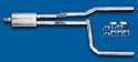 Flowmaster 17275 Cat-Back System - 99-04 Ford Mustang LX 3.8L V6 Incl. Flanged Y-Pipe Hardware 2.50 in. Outlets Super 40 Series Mufflers Logo Embossed Stainless Tips Force II DOR Kit Shipped as # 5019
