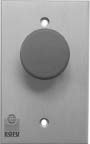 ROFU 9401 Mushroom Cap Exit Switches NC-Momentary 10A/400V Dark Anodized Bronze Finish Cover Plate