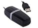 Atek optische Minimaus transparente (blaue LED) kultige Original-Atek USB Kleinstmaus mit optischem Sensor, 2 Tasten
