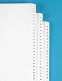 90000 Series Legal Exhibit Index Dividers