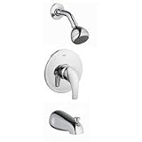 Grohe 35 012 001 Eurosmart Tub/Shower Combination PBV Trim, StarLight Chrome