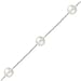 14kt. White Gold, Cultured Freshwater Pearl Tincup Bracelet
