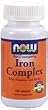 Iron Complex Vegetarian by Now Foods 100 Tablets