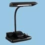 Catalina Lighting 09015108130 Deluxe organizer fluorescent desk lamp, gooseneck, 26-1/2 high, black