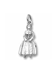 Colonial Woman Charm