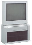 Bush(R) Universal 36in. TV/VCR Stand With Storage Drawer, Silver/Ash Gray