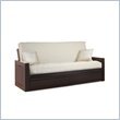 Lifestyle Solutions Fashion Hardwood Barbados Futon Frame in Espresso In Full Size