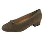 Trotters Darcy | Women's 1-2 inch heel Shoes Stone Taupe Suede/Patent