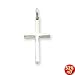 Sterling Silver Cross Pendant with 20 Inch Sterling Silver Chain