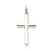 Sterling Silver Cross Pendant with 20 Inch Sterling Silver Chain